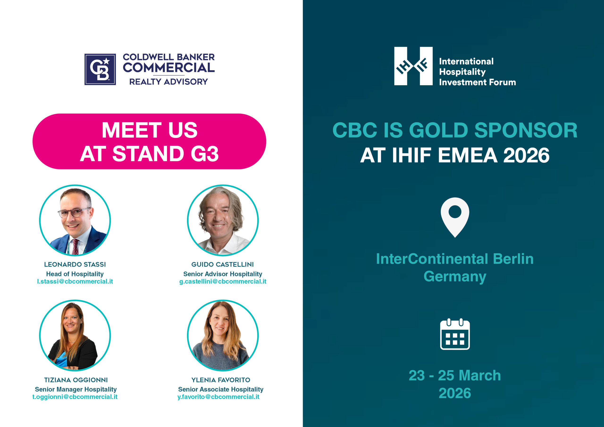 Coldwell Banker Commercial Italy – IHIF Berlin 2026
